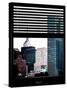 Window View with Venetian Blinds: View of the Top of the Empire State Building-Philippe Hugonnard-Stretched Canvas