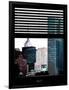 Window View with Venetian Blinds: View of the Top of the Empire State Building-Philippe Hugonnard-Framed Photographic Print