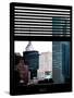 Window View with Venetian Blinds: View of the Top of the Empire State Building-Philippe Hugonnard-Stretched Canvas