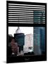 Window View with Venetian Blinds: View of the Top of the Empire State Building-Philippe Hugonnard-Mounted Premium Photographic Print