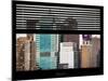 Window View with Venetian Blinds: W Hotel NYC at Times Square - Manhattan-Philippe Hugonnard-Mounted Photographic Print