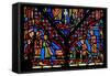 Window W0 Depicting Five Artisan Donors-French School-Framed Stretched Canvas