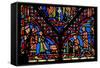 Window W0 Depicting Five Artisan Donors-French School-Framed Stretched Canvas