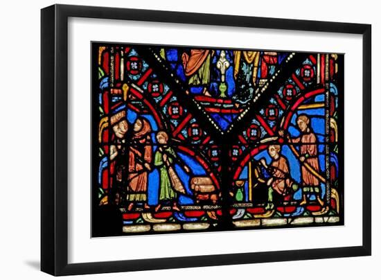 Window W0 Depicting Five Artisan Donors-French School-Framed Giclee Print