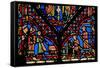 Window W0 Depicting Five Artisan Donors-French School-Framed Stretched Canvas