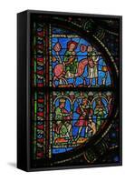 Window W0 Depicting Herod Orders the Massacre of Innocents; the Flight into Egypt-null-Framed Stretched Canvas
