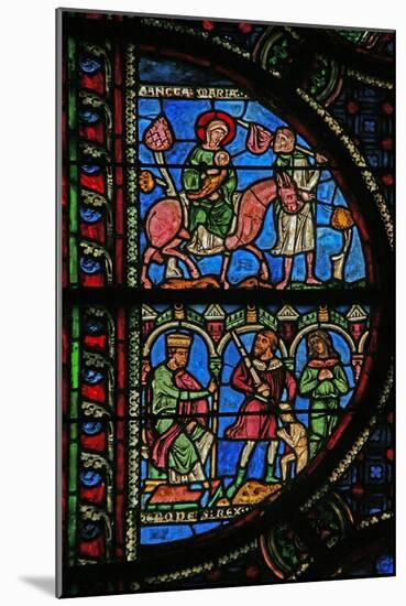 Window W0 Depicting Herod Orders the Massacre of Innocents; the Flight into Egypt-null-Mounted Giclee Print