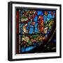 Window W0 Depicting the Annunciation to Shepherds-null-Framed Giclee Print