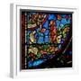 Window W0 Depicting the Annunciation to Shepherds-null-Framed Giclee Print