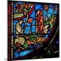 Window W0 Depicting the Annunciation to Shepherds-null-Mounted Giclee Print