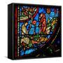 Window W0 Depicting the Annunciation to Shepherds-null-Framed Stretched Canvas
