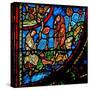 Window W0 Depicting the Annunciation to Shepherds-null-Stretched Canvas