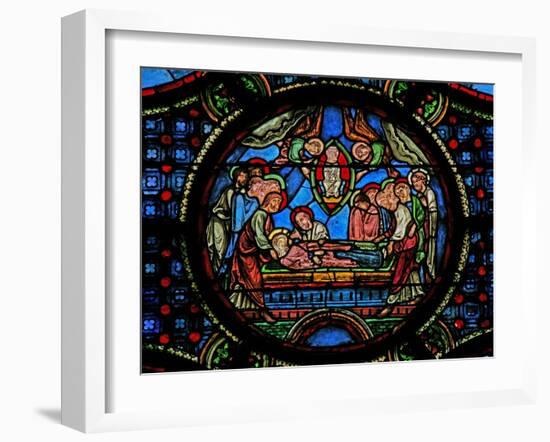 Window W0 Depicting the Death of the Virgin Mary-null-Framed Giclee Print
