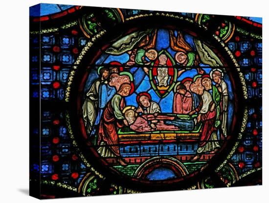 Window W0 Depicting the Death of the Virgin Mary-null-Stretched Canvas