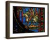 Window W0 Depicting the Magi Travelling-null-Framed Giclee Print