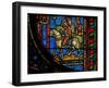 Window W0 Depicting the Magi Travelling-null-Framed Giclee Print