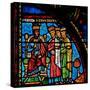 Window W0 Depicting the Magi with Herod-null-Stretched Canvas