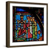Window W0 Depicting the Magi with Herod-null-Framed Giclee Print