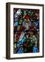 Window W0 Depicting the Virgin and Child - Detail-null-Framed Giclee Print