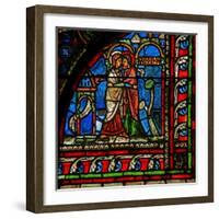 Window W0 Depicting the Visitation-null-Framed Giclee Print