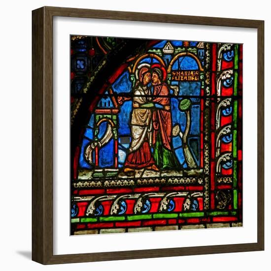 Window W0 Depicting the Visitation-null-Framed Giclee Print