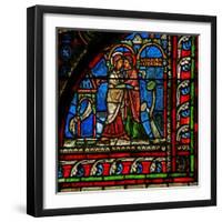 Window W0 Depicting the Visitation-null-Framed Giclee Print