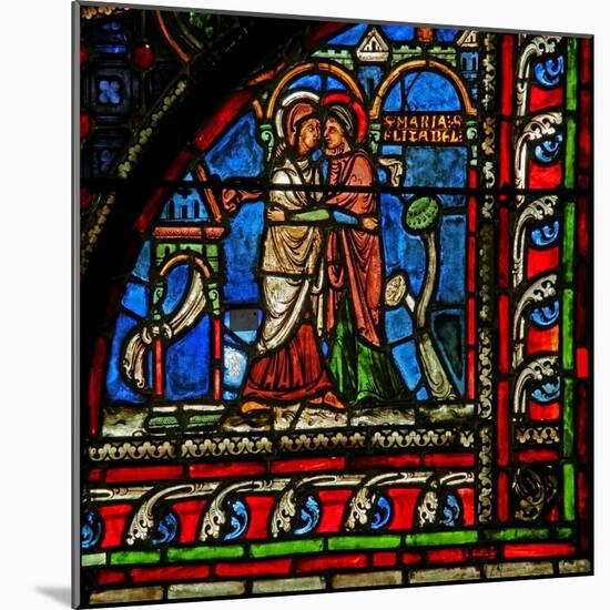 Window W0 Depicting the Visitation-null-Mounted Giclee Print