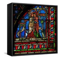 Window W0 Depicting the Visitation-null-Framed Stretched Canvas