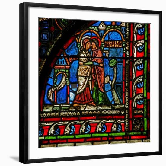 Window W0 Depicting the Visitation-null-Framed Giclee Print