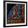 Window W0 Depicting the Visitation-null-Framed Giclee Print