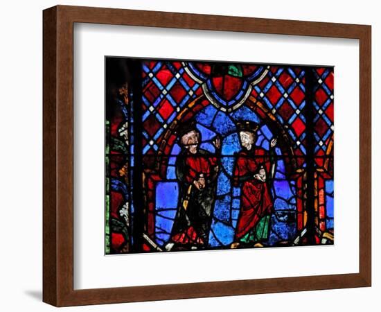 Window W01 Depicting the Adoration of the Magi-null-Framed Giclee Print