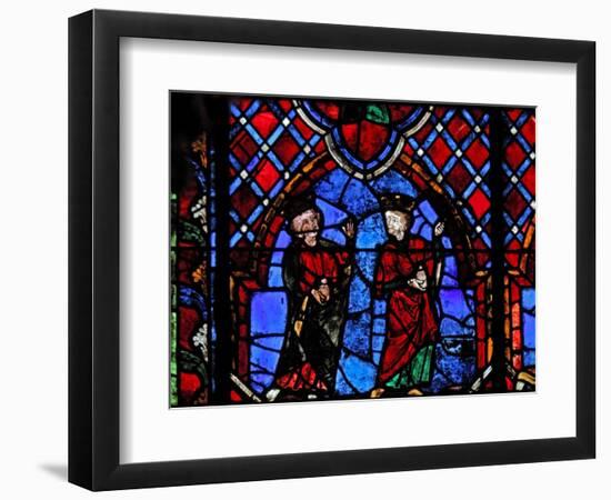 Window W01 Depicting the Adoration of the Magi-null-Framed Giclee Print