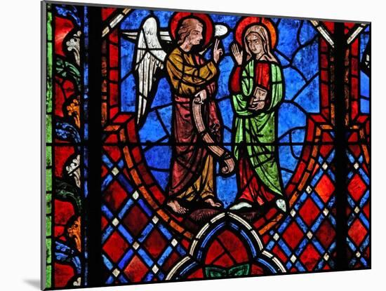 Window W01 Depicting the Annunciation-null-Mounted Giclee Print