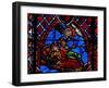 Window W01 Depicting the Magi are Warned in a Dream-null-Framed Giclee Print