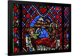 Window W01 Depicting the Nativity-null-Framed Giclee Print