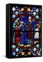 Window W04 Depicting St Martin Enthroned as a Bishop-null-Framed Stretched Canvas