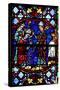 Window W04 Depicting St Martin Enthroned as a Bishop-null-Stretched Canvas