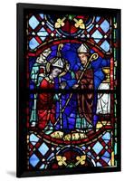 Window W04 Depicting St Martin Enthroned as a Bishop-null-Framed Giclee Print