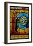 Window W1 Depicting God Creating the "Sky around the Earth"-null-Framed Giclee Print