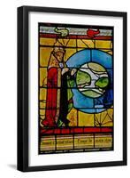 Window W1 Depicting God Creating the "Sky around the Earth"-null-Framed Giclee Print