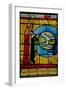 Window W1 Depicting God Creating the "Sky around the Earth"-null-Framed Giclee Print