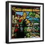 Window W1 Depicting the Creation of Fish and Fowl-null-Framed Giclee Print