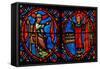 Window W10 Depicting the High Priest Trying to Dissuade St Stephen from Preaching-null-Framed Stretched Canvas