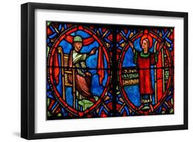 Window W10 Depicting the High Priest Trying to Dissuade St Stephen from Preaching-null-Framed Giclee Print