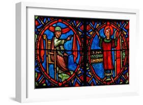 Window W10 Depicting the High Priest Trying to Dissuade St Stephen from Preaching-null-Framed Giclee Print