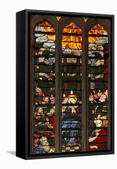 Window W103 Depicting Pentecost-null-Framed Stretched Canvas