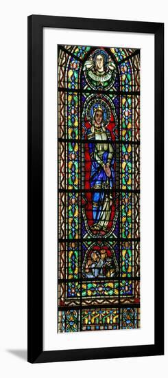 Window W111 Depicting the Virgin Mary as the Queen of Heaven-null-Framed Giclee Print