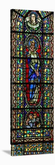 Window W111 Depicting the Virgin Mary as the Queen of Heaven-null-Stretched Canvas