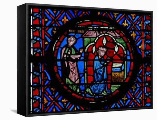 Window W12 Judith's Prayer Judith Ix-null-Framed Stretched Canvas