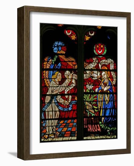 Window W132 Depicting the Annunciation-null-Framed Giclee Print